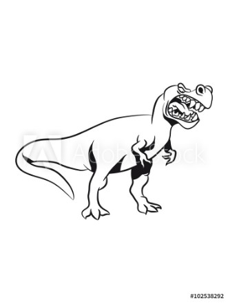 Picture of Dinosaur T-Rex Tyrannosaurus Rex aggressive